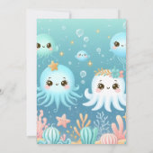 Invitation Fête d'anniversaire de la Sirène magique (Dos)