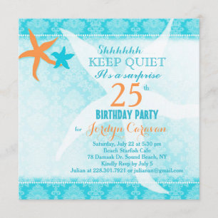 Invitation Fête d'anniversaire de la Surprise de l'étoile de