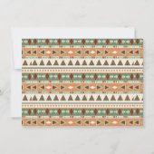 Invitation Fête d'anniversaire de la tribu des Boho (Dos)