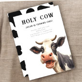 Invitation fête d'anniversaire de la vache