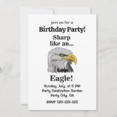 Invitation Fête d'anniversaire de l'Aigle royal (Devant)