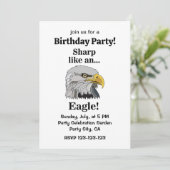 Invitation Fête d'anniversaire de l'Aigle royal (Debout devant)