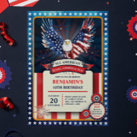 Fête d'anniversaire de l'aigle tout américain patr