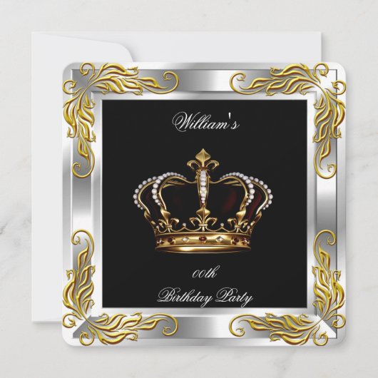 Invitation Fête d'anniversaire de l'Argent Noir du Prince Kin (Devant)