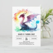 Invitation Fête d'anniversaire de l'Artisan Fiery Dragon (Debout devant)