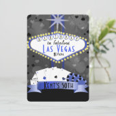Invitation fête d'anniversaire de Las Vegas - soirée casino (Debout devant)