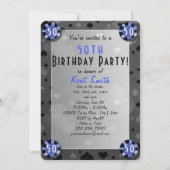 Invitation fête d'anniversaire de Las Vegas - soirée casino (Dos)