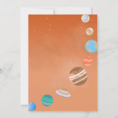 Invitation Fête d'anniversaire de l'astronaute de Mars (Dos)