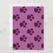 Invitation Fête d'anniversaire de l'aubergine branchée et du  (Dos)