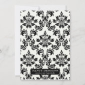 Invitation Fête d'anniversaire de l'élégante princesse (Dos)