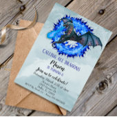 Invitation Fête d'anniversaire de l'enfant du serpent de feu