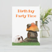 Invitation Fête d'anniversaire de l'enfant Guinéen Cochon de  (Debout devant)