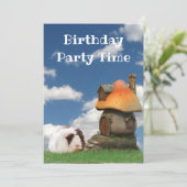 Invitation Fête d'anniversaire de l'enfant Guinéen Cochon de  (Debout devant)