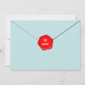 Invitation Fête d'anniversaire de l'enveloppe vintage (Dos)