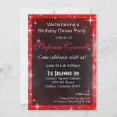 Invitation Fête d'anniversaire de léopard de neige (Dos)