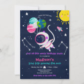 Invitation Fête D'Anniversaire De L'Espace Extérieur De Ce Mo (Devant)