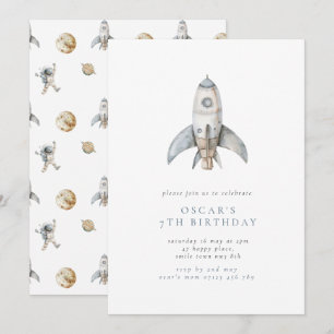 Invitation Fête d'anniversaire de l'espace minimaliste de la