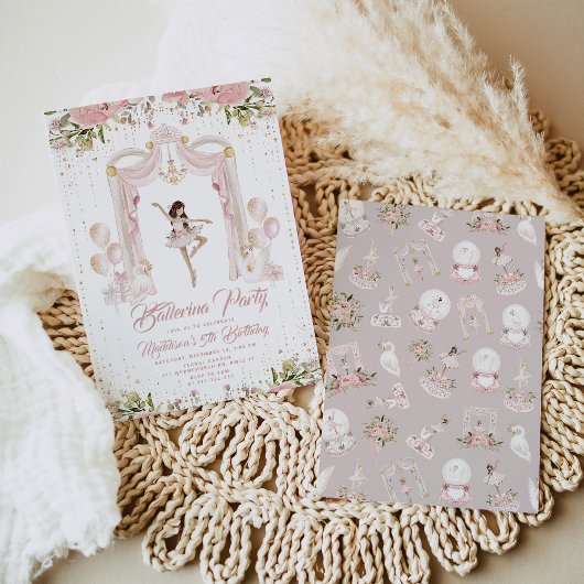 Invitation Fête d'anniversaire de l'étape du centre brownette