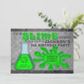 Invitation Fête d'anniversaire de l'Extreme Slime Boy (Debout devant)