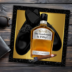 Invitation Fête d'anniversaire de l'homme au vieillissement p