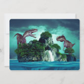 Invitation Fête d'anniversaire de l'île de Dinosaur (Dos)