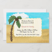 Invitation Fête d'anniversaire de Limbo Luau (Dos)