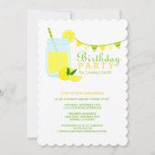 Invitation Fête d'anniversaire de limonade (Devant)