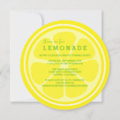 Invitation Fête d'anniversaire de limonade (Dos)