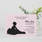 Invitation Fête d'anniversaire de Little Ballerina (Debout devant)