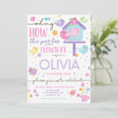 Invitation Fête d'anniversaire de Little Bird (Debout devant)