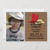 Invitation Fête d'anniversaire de Little Cowboy (Devant)