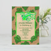 Invitation Fête d'anniversaire de Lizard (Debout devant)