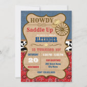 Invitation Fête d'anniversaire de l'Ouest (Devant)