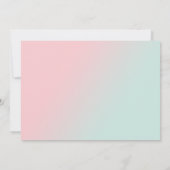 Invitation Fête d'anniversaire de l'sweet sixteen floral mode (Dos)