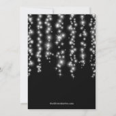 Invitation Fête d'anniversaire de l'Sweet sixteen noir de Spa (Dos)