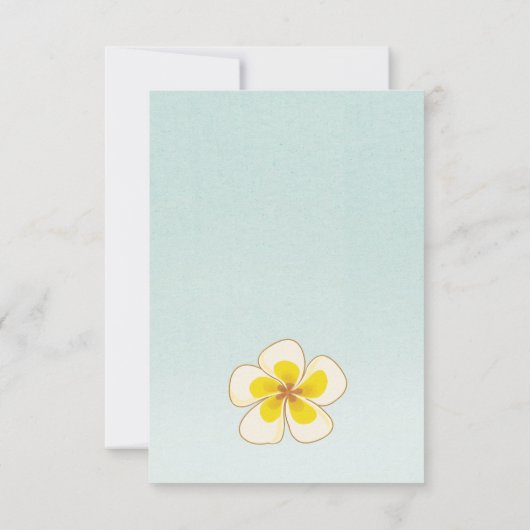 Invitation Fête d'anniversaire de Luau (Dos)