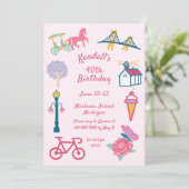 Invitation Fête d'anniversaire de Mackinac Island (Debout devant)