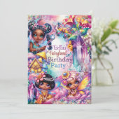 Invitation Fête d'anniversaire de Magic Fairyland (Debout devant)