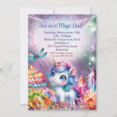 Invitation Fête d'anniversaire de Magic Fairyland (Dos)