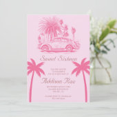 Invitation Fête d'anniversaire de Malibu Sweet sixteen (Debout devant)