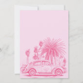 Invitation Fête d'anniversaire de Malibu Sweet sixteen (Dos)