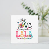 Invitation Fête d'anniversaire de Maman J'aime être appelée L (Debout devant)