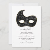 Invitation Fête d'anniversaire de Mardi Gras (Devant)