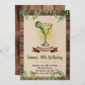 Invitation Fête d'anniversaire de Margarita (Devant / Derrière)