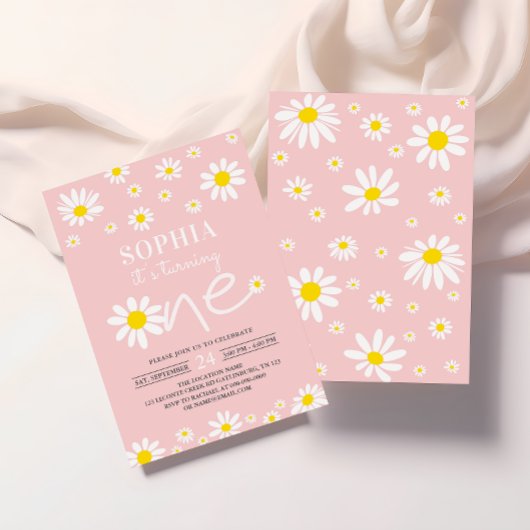 Invitation Fête d'anniversaire de marguerite Bohmian Premier 