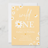 Invitation Fête d'anniversaire de marguerite Bohmian Wild Un  (Devant)