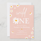 Invitation Fête d'anniversaire de marguerite Bohmian Wild Un  (Devant)