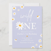 Invitation Fête d'anniversaire de marguerite Bohmian Wild Un  (Devant)