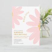 Invitation Fête d'anniversaire de marguerite Bohmian Wild Un (Debout devant)