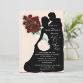 Invitation Fête d'anniversaire de mariage blanc Silo de danse (Debout devant)